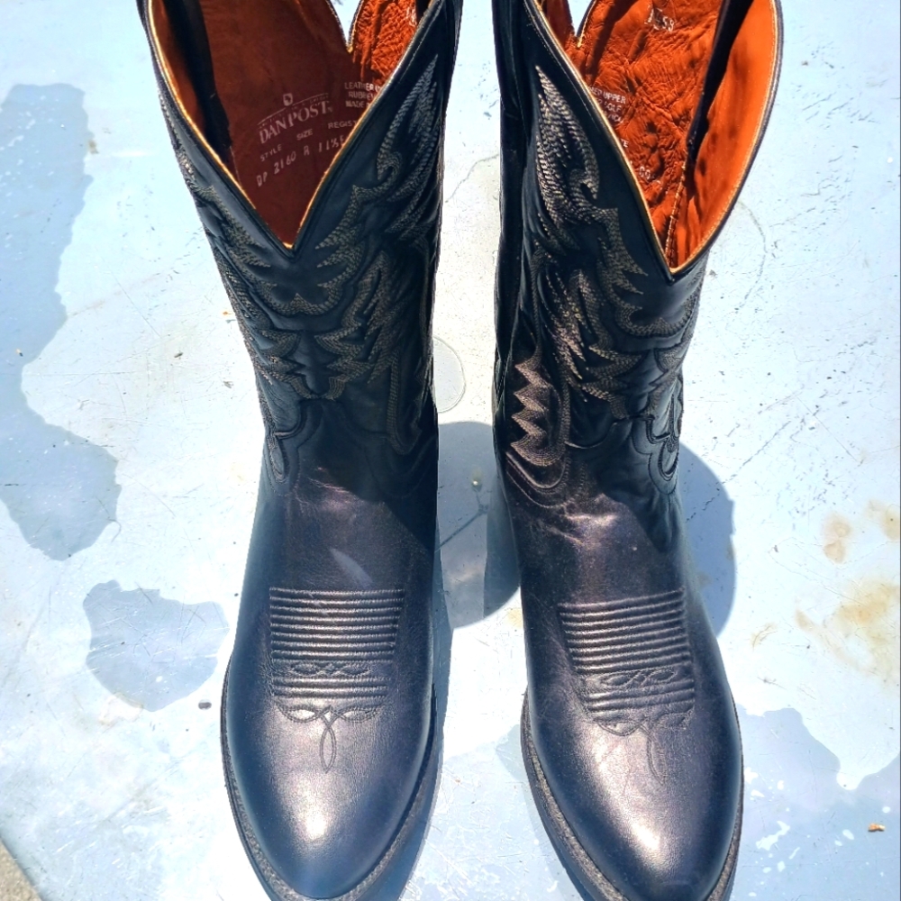 Dan Post Men's Midnight Black Cowboy Boots